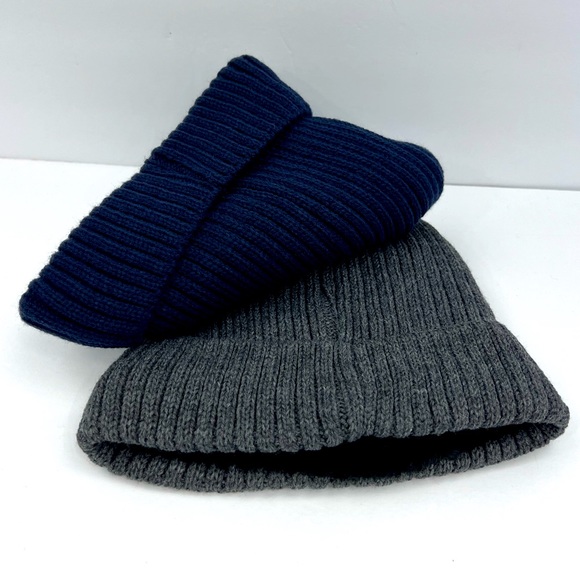 BEN SHERMAN, 2 PACK BEANIE SET, THERMAL PLUSH LINING UNISEX, ONE SIZE,GREY, NAVY - Picture 9 of 15